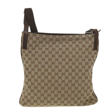 GUCCI EC Canvas Shoulder Bag Beige 122791  38436