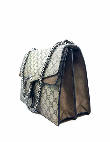 GUCCI Dionysus Brown Coated canvas Monogram Handbag