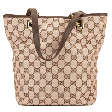 G*G Pink/Brown CS Jacquard Small Bucket Tote (3970008)