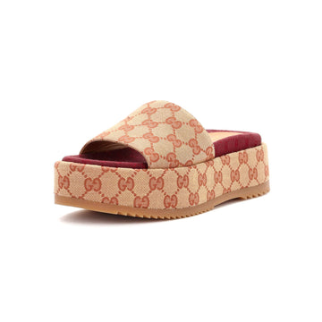 Women's Angelina Platform Slide Sandals EC Canvas