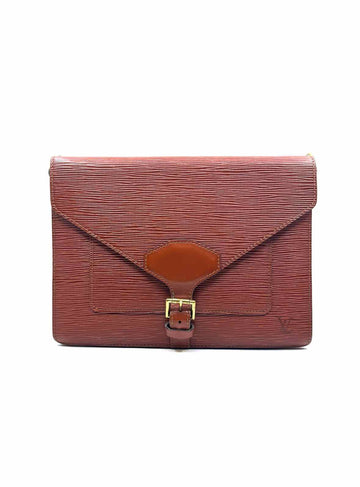 LOUIS VUITTON Pochette Metis Burnt Orange Leather Epi Handbag