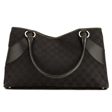 G*G Black CS Monogram Canvas Tote Bag (4043006)