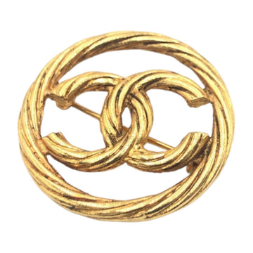 Chanel Vintage Gold Metal Brooch