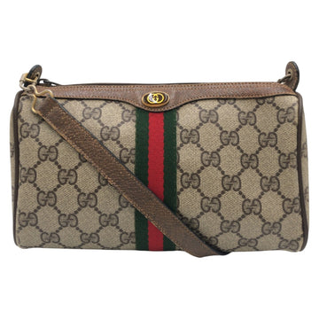 Gucci Vintage Brown Gold CS Supreme Shoulder Bag