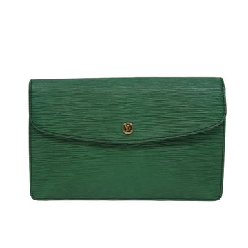 Louis Vuitton Montaigne  Leather Clutch Bag