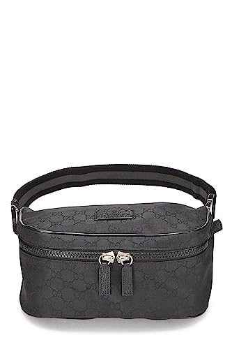 Gucci, Black Original CS Nylon Waist Pouch, Black