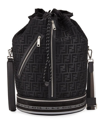 Fendi FF Mesh Drawstring Carryall Bag