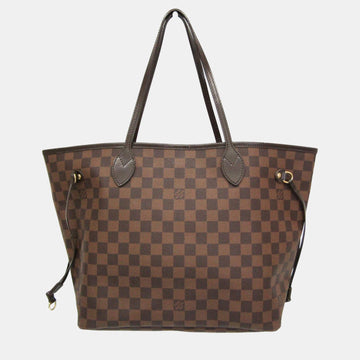 Brown Canvas MM Neverfull Tote Bag