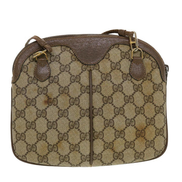 GUCCI EC Canvas Web Sherry Line Shoulder Bag Beige Red 904.02.047  44304
