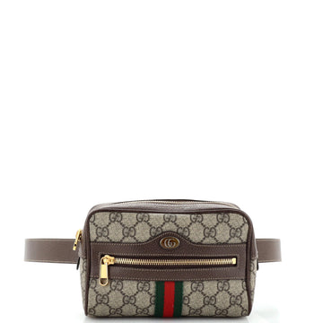 GUCCI Ophidia Belt Bag GG Coated Canvas Small