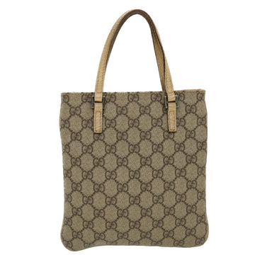 GUCCI EC Canvas Hand Bag PVC Leather Beige  44975