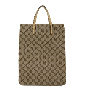 GUCCI EC Canvas Hand Bag PVC Leather Beige 117551  45849