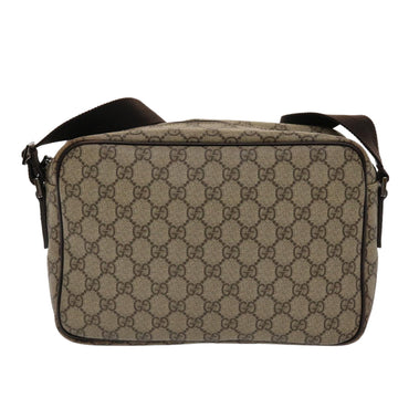 GUCCI EC Canvas Shoulder Bag PVC Leather Beige 114531  45947
