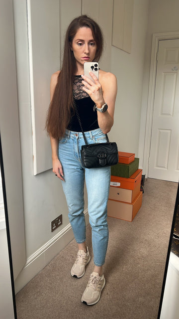Gucci EC Black Marmont Mini Shoulder Bag