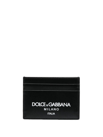 Dolce & Gabbana Men Printed Leather Card Holder