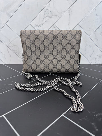 Gucci Supreme Dionysus Wallet on a Chain Crossbody Bag