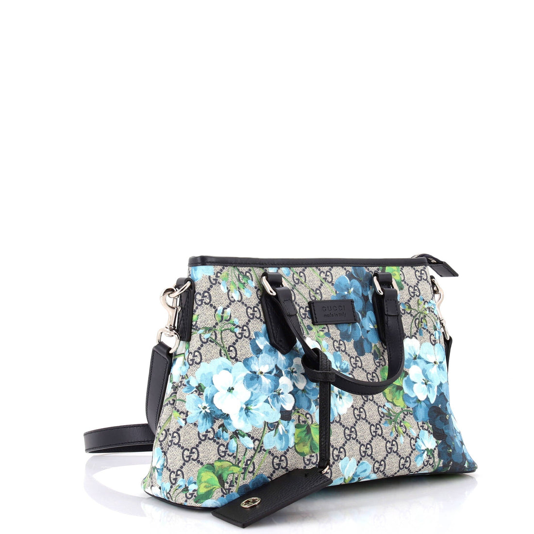 Convertible Zip Tote Blooms Print EC Coated Canvas Medium