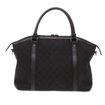 GUCCI EC Canvas Hand Bag 2way Brown  49293