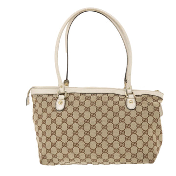 GUCCI CS Canvas Tote Bag Beige 211942  49604