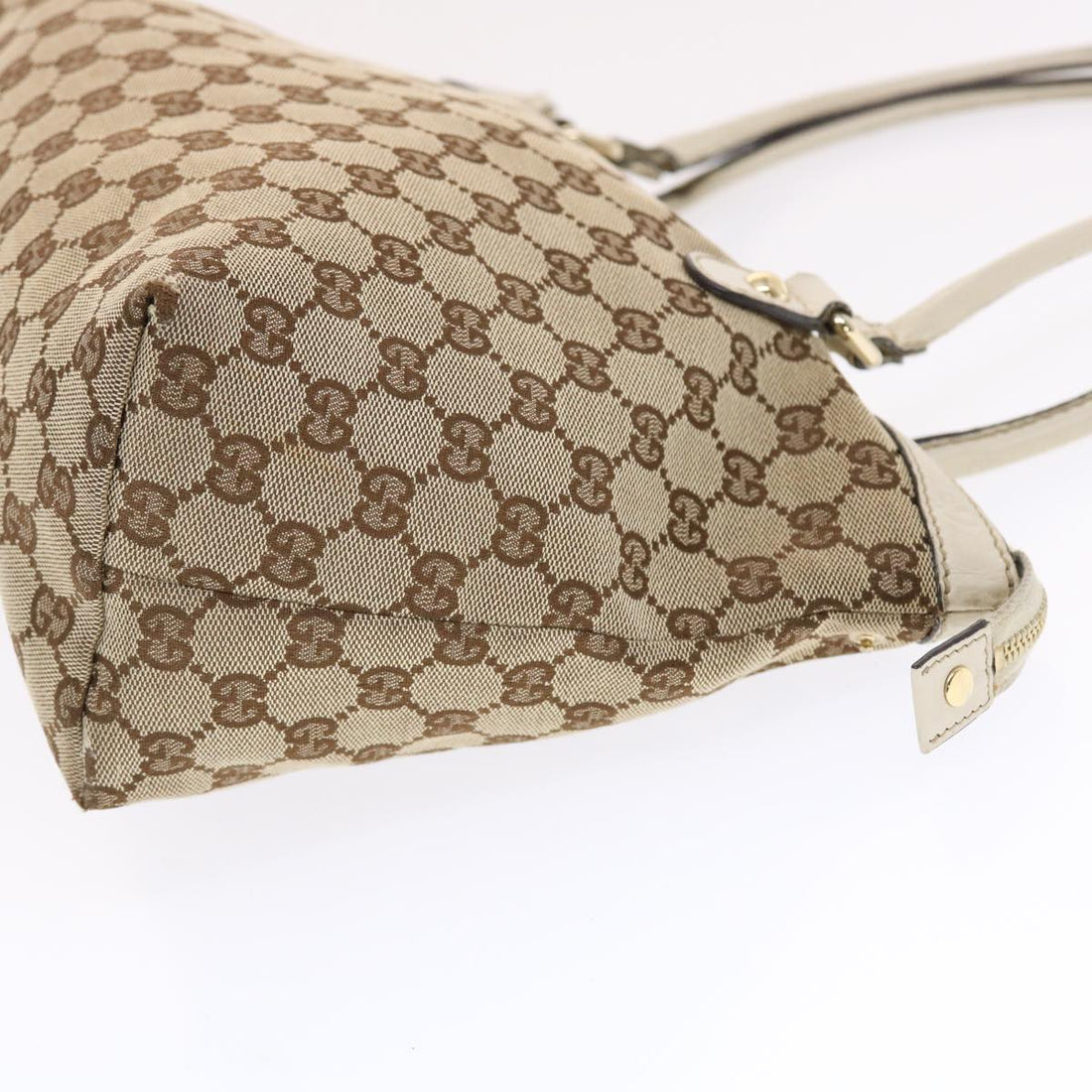 GUCCI EC Canvas Tote Bag Beige 211942  49604