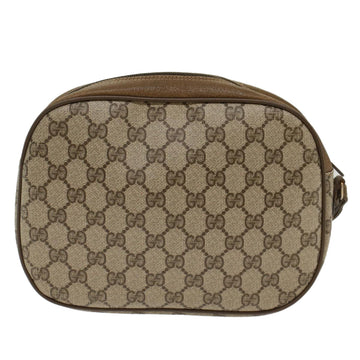 GUCCI EC Canvas Web Sherry Line Clutch Bag Beige Red 8901034  49988