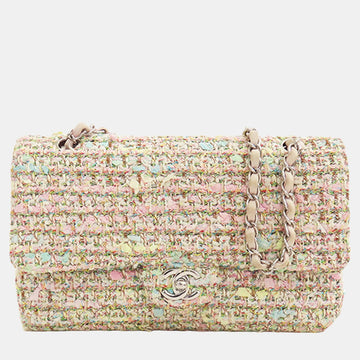 Multicolour Medium Classic Tweed Double Flap