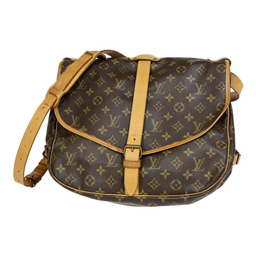 Louis Vuitton Saumur 35  Canvas Shoulder Bag