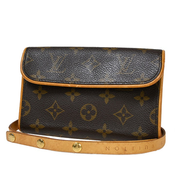 Louis Vuitton Pochette Florentine  Canvas Clutch Bag