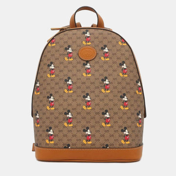 Beige Canvas Disney Backpack