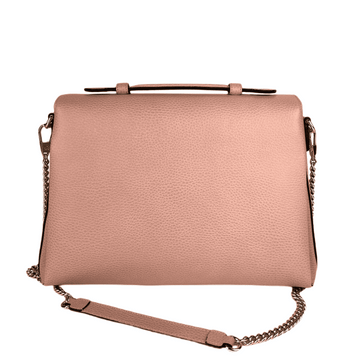 Gucci Women's Powder Pink Leather Large Interlocking G Crossbody Chain Bag 510306 5806