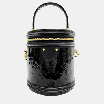 Black Reverse Monogram Canvas Leather Cannes Bag