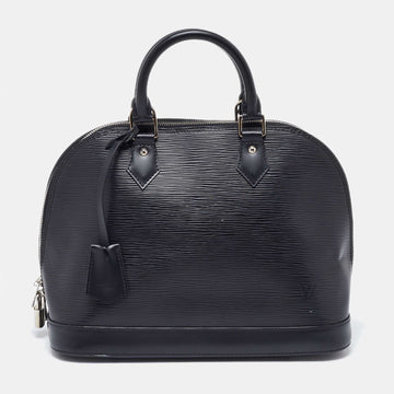 Black Epi Leather Alma PM Bag