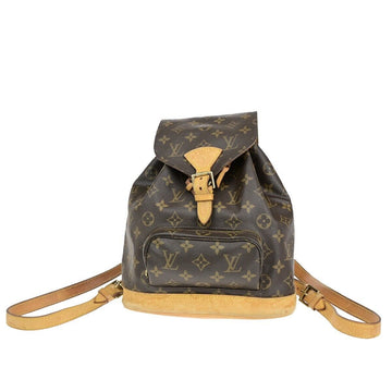 Louis Vuitton Montsouris Mm  Canvas Backpack Bag