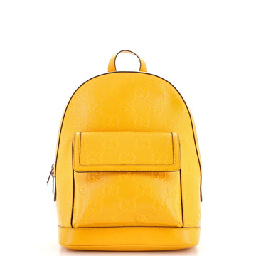 Pocket Backpack EC Embossed Perforated Leather Large