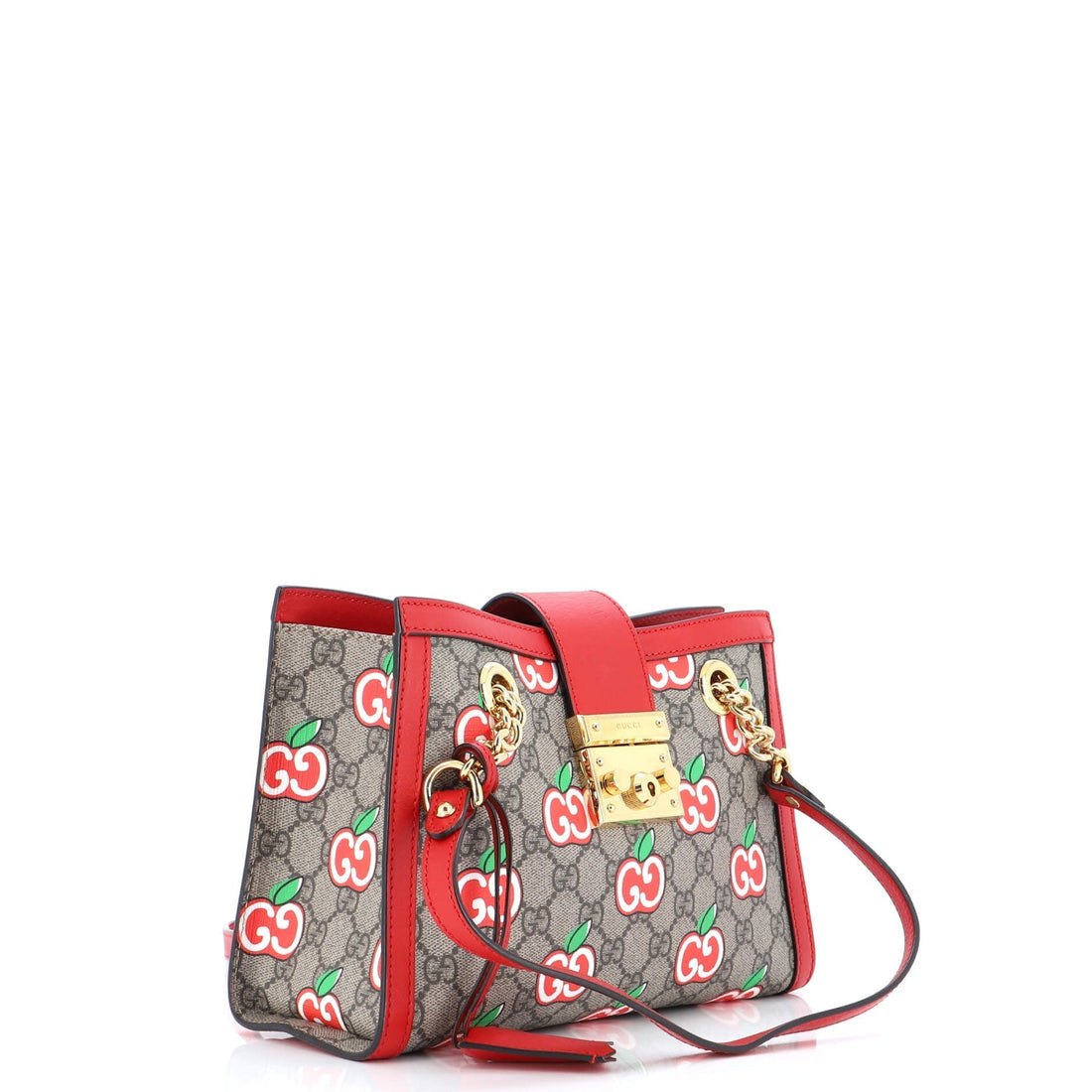 Padlock Chain Tote Printed EC Coated Canvas Small