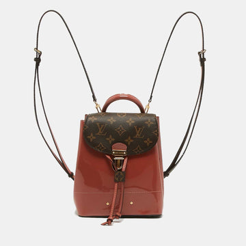 Louis Vuitton Vieux Rose Monogram Canvas And Patent Leather Hot Springs Backpack