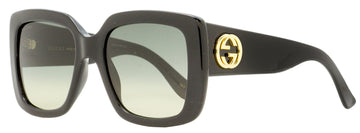 Gucci Women's Square Sunglasses EC0141SN 001 Black/Gold 53mm
