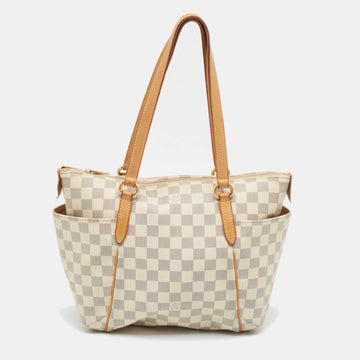 Louis Vuitton Damier Azur Canvas And Leather Totally Pm Bag