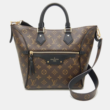Brown Monogram Coated Canvas PM Tournelle Tote Bag