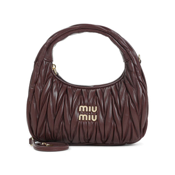 MIU MIU Mini Matelassé Hobo Handbag - FW25