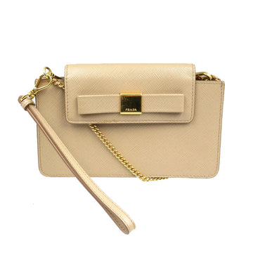 PRADA Mobile phones and smartphone accessories 1ZH034 leather beige