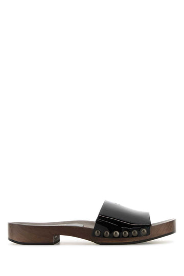 MIU MIU Stylish Leather Clogs for Women - SS25 Collection