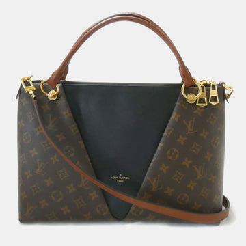 Black/Brown Monogram V Tote MM Bag