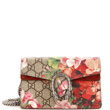 GUCCI Dionysus Bag Blooms Print GG Coated Canvas Super Mini