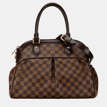 Brown Damier Ebene Canvas Trevi PM Shoulder Bag