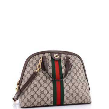 GUCCI Ophidia Dome Top Handle Bag GG Coated Canvas Medium