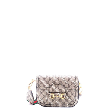 x Balenciaga The Hacker Project Horsebit 1955 Shoulder Bag EC Coated Canvas Mini