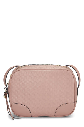 Gucci, Pink Microguccissima Leather Bree Crossbody, Pink