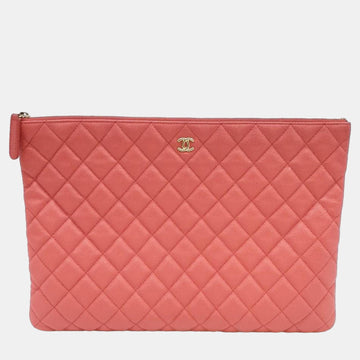 Red Caviar Large Clutch