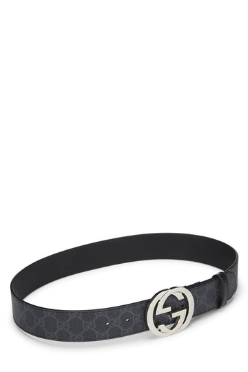 Gucci, Black CS Supreme Belt, Black